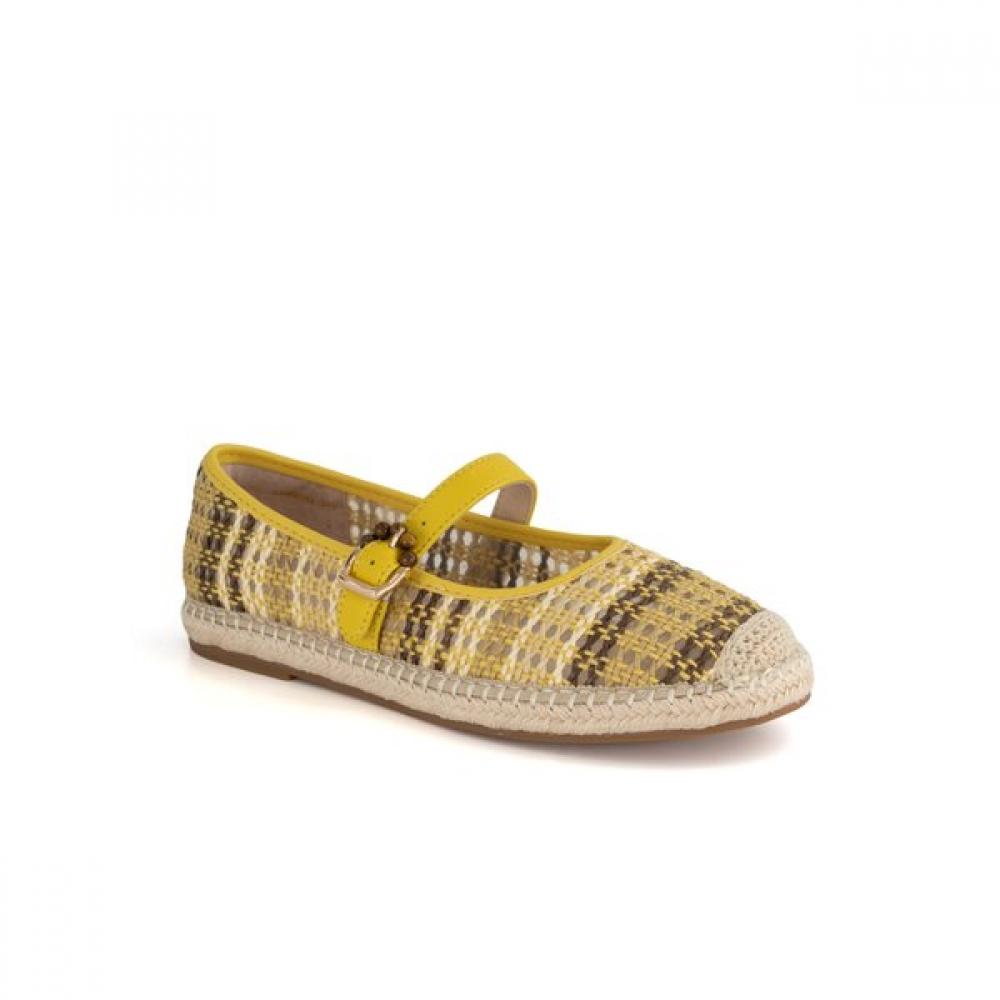 Vainer Women Mesh Mary Jane Comfort Shoes Yellow Samm035yp 235