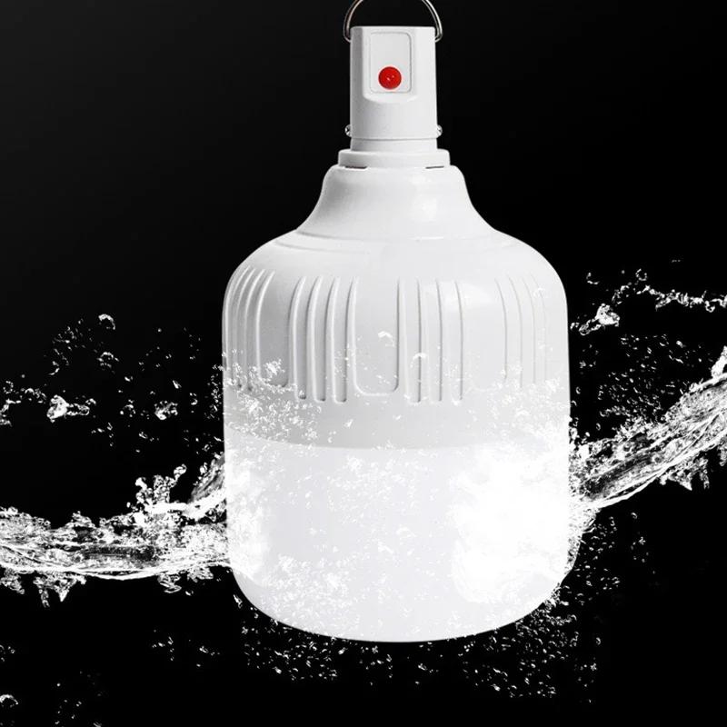 USB Rechargeable Camping Lights Led Light Lantern Portable Emergency Bulb Lamp High Power Tents Lamp Flashlight Equipment Bulb