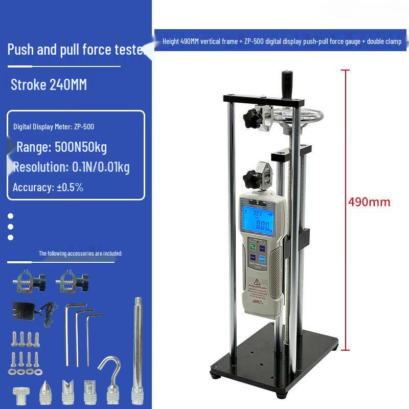 Manual Vertical Force Test Stand with ZP-500 Digital Gauge