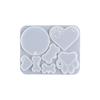 Poppy Crystal Epoxy Silicone Mold for DIY Resin Pet Tags: Heart, Cat Paw, Round, Bone Pendants