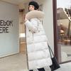 Warm Winter Fashion Jacket  Women Long Slimming Cotton Coat with Fur Collar Thickened