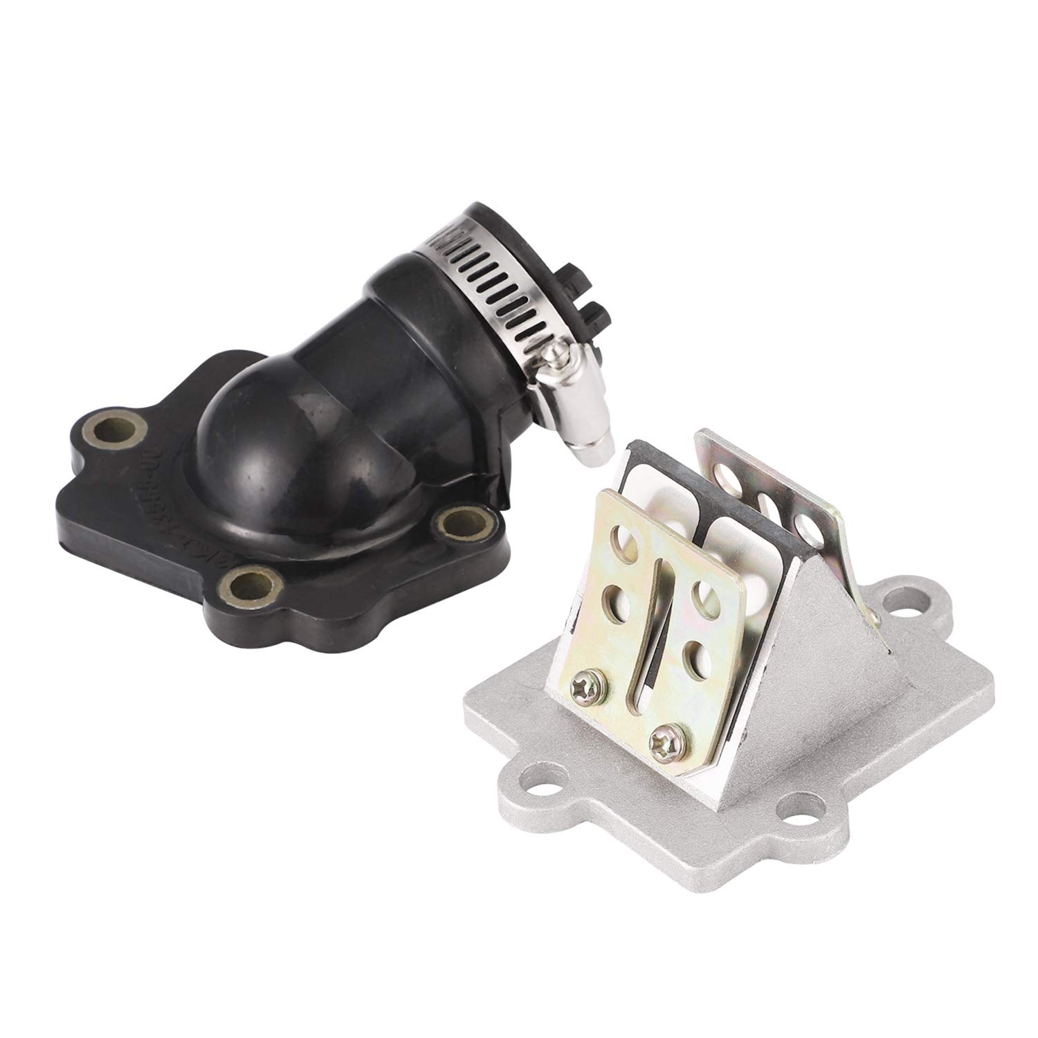 

MAKIVI Scooter Suction Manifold Reed Valve Assembly for Jog 50 50 Jog 50 CG50 чёрный