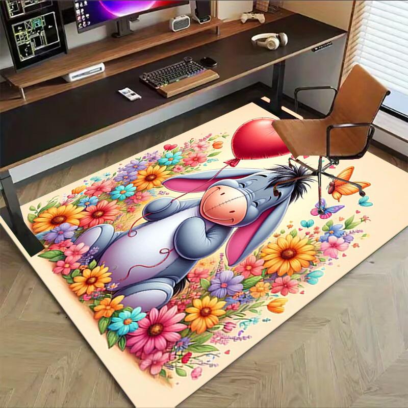 Eeyore'S Heartfelt Balloon Journey Carpet For Playroom Bedroom Living Room Sofa Home Decorkids Game Area Rug Nonslip Floor Mat