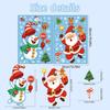 Window Holiday Stickers With Pvc Snowflakes Penguins And Santa Christmas For
