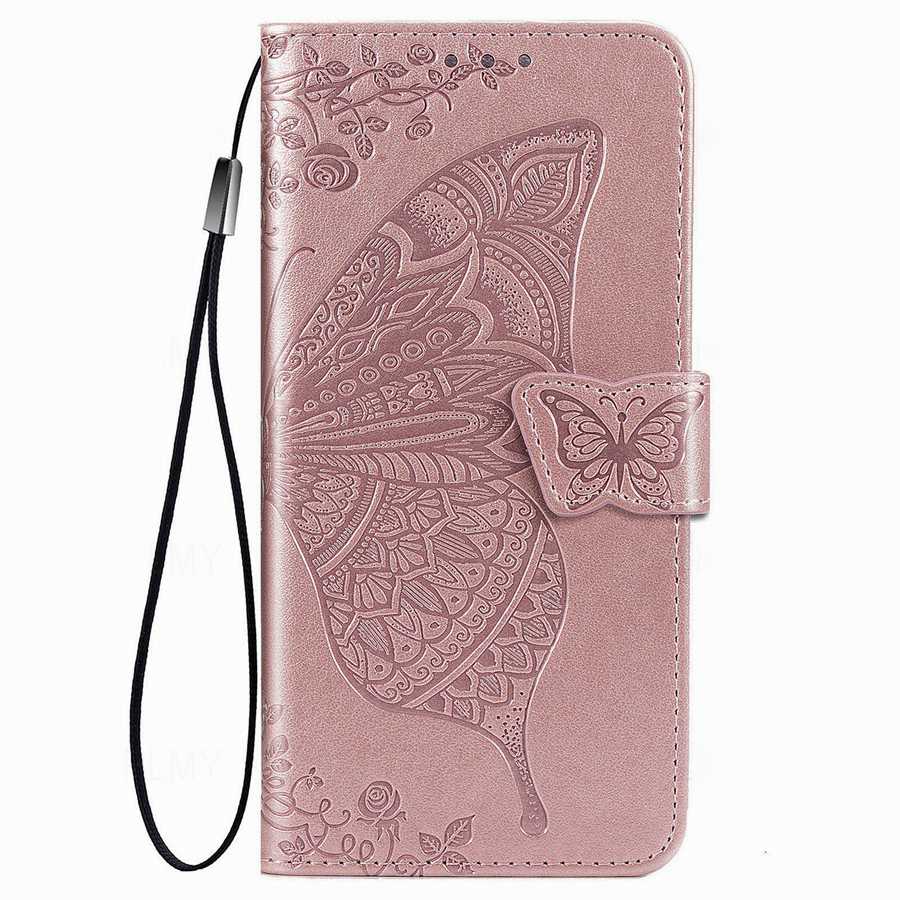 Butterfly Leather Flip Case For Vivo Y21D Y21 Y27 Y39 Y35 Y16 V30 V40 Y29 Y18 Y28 Y04 Y70 V23 5G V25 V29 V60 Lite V27 Y17S Y31 Y36 Wallet Cover