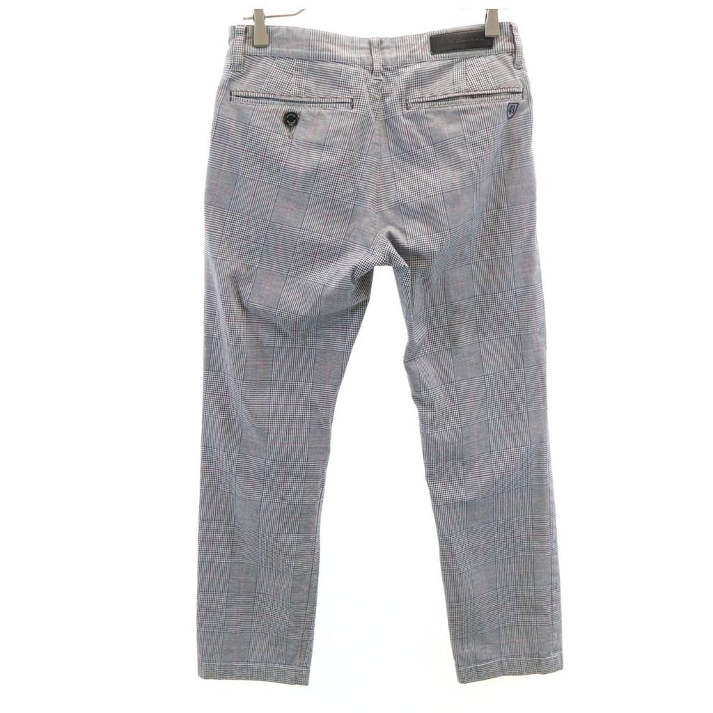BLACK LABEL CRESTBRIDGE Glen check Long pants 70 white Men's Used
