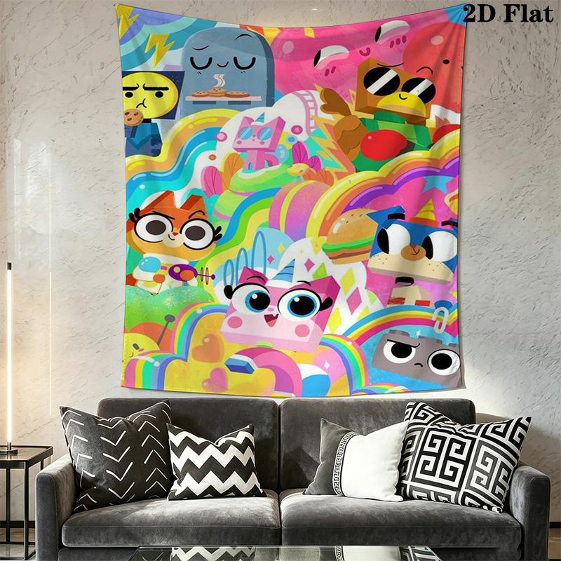 Unikitty Pattern Home Decor Tapestry, Wall Hanging, Decorative RV Wall Cloth.SGT0917150