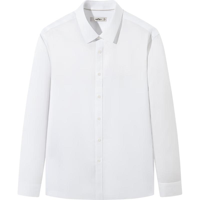 Septwolves Men's DP Non-Iron Cotton Long Sleeve Business Shirt