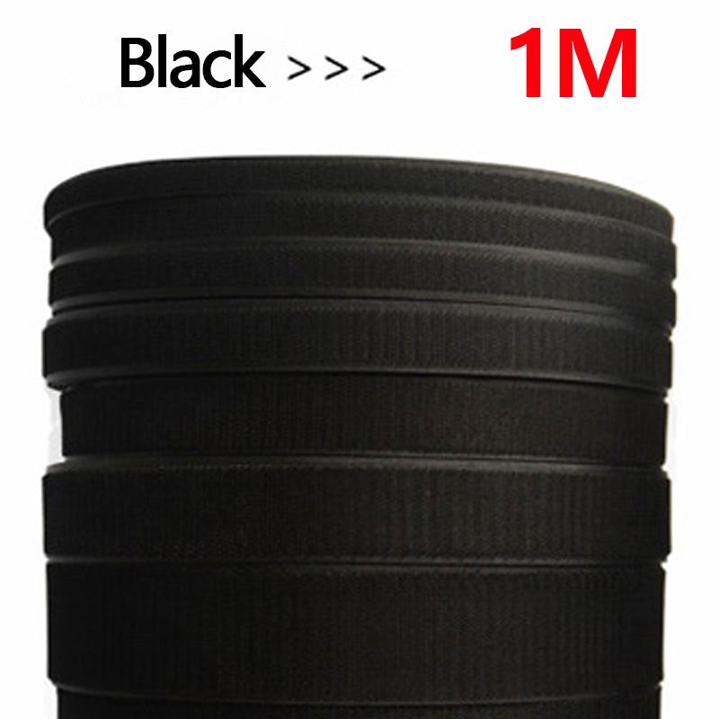 

5 метров/лот 20-50 мм Черная Белая Несамоклеящаяся Застежка Лента Крючок и Петля Лента Велкро Без Клея DIY Швейные Принадлежности Волшебные Полоски 20mm Wide