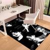 1pc Jin singer2 Print Area Rug - Soft, Washable Non-Slip Indoor Mat for Office Chairs, Living Room, Home Office Decorative Rug