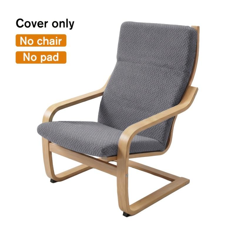 Wasbare Overhoes voor Poang Stoel Antislip Houten Armleuning Beschermer Loungestoelhoes voor Woonkamer Decoratie