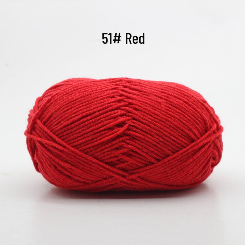 Medium Thick Handmade Cotton Baby Yarn for Knitting, Crochet, and DIY Projects