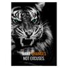 Animals Motivation Quote Art Posters and Prints On Canvas Painting Tiger Dog Wall Art Inspiration Pictures for Office Home Decor