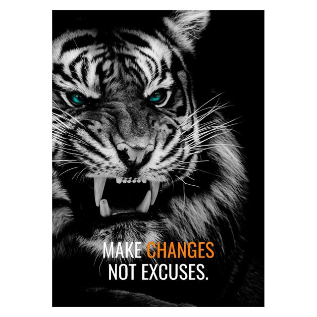 Animals Motivation Quote Art Posters and Prints On Canvas Painting Tiger Dog Wall Art Inspiration Pictures for Office Home Decor