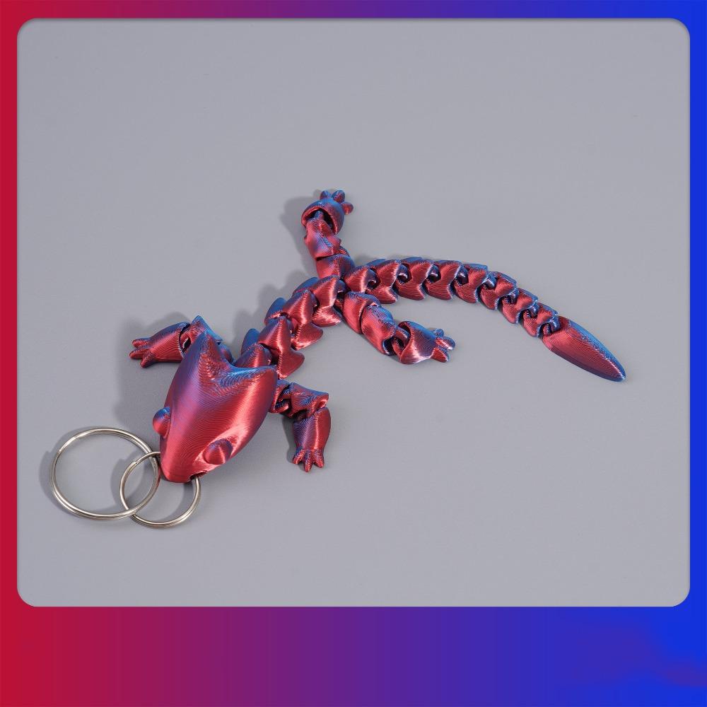 Fidget Toy Adjustable Body Joints Pendant Charms Articulated Dragon Lizard Toy  Kids Toy