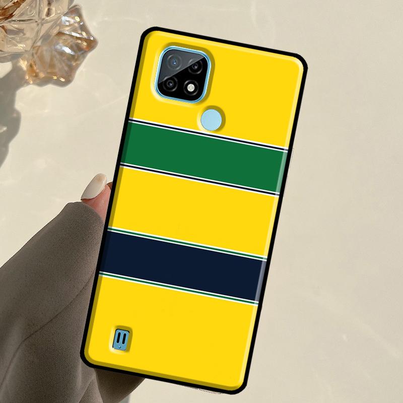 Ayrton Senna F1 For Realme C55 C51 C21Y C25S C75 C67 C61 C53 13 12 10 11 14 Pro Plus GT 6T 6 5 GT7 Pro Case