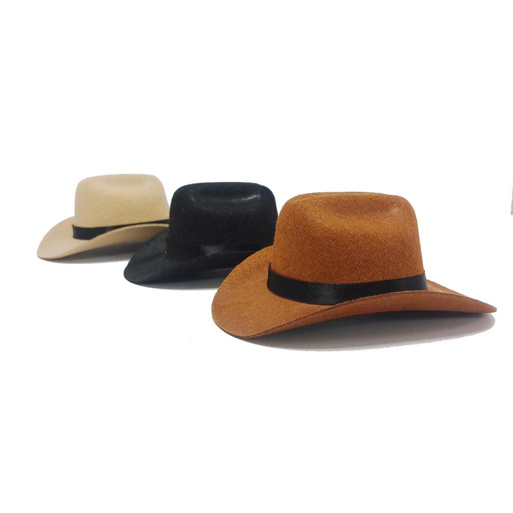 Denim Cowboy Hat with Star for Cats & Small Dogs