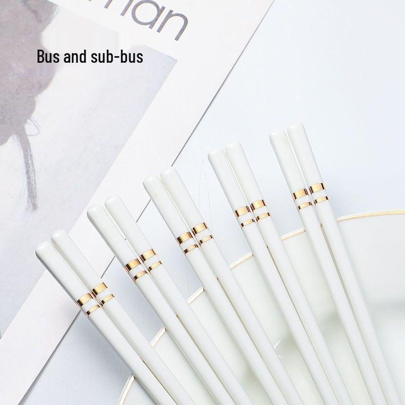 Jingdezhen Keramik Essstäbchen: Schimmelresistent, Rutschfest, Langlebig, Hitzebeständig, Leicht zu Reinigen, Verformungsbeständig, Umweltfreundlich für den Heimgebrauch