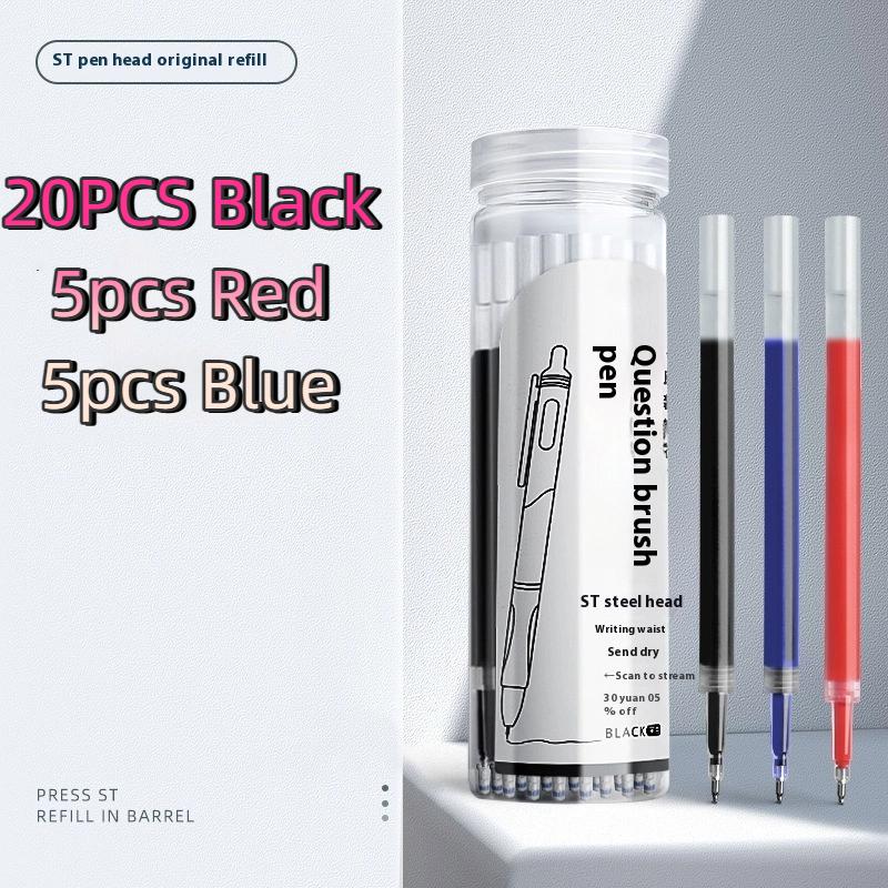 

10/30/50 шт. 0,5 мм Bla Нейтральные стержни для ручек Qui Drng Стержни для ручек на основе углеродных чернил Стержни для шариковых ручек Красная замена