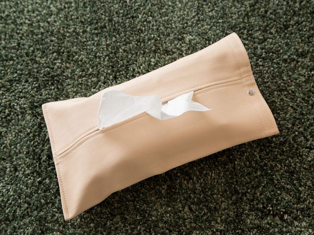 Libero Hanging Tissue Case (Tissue Cover) Be Hung On Your Car (Brown