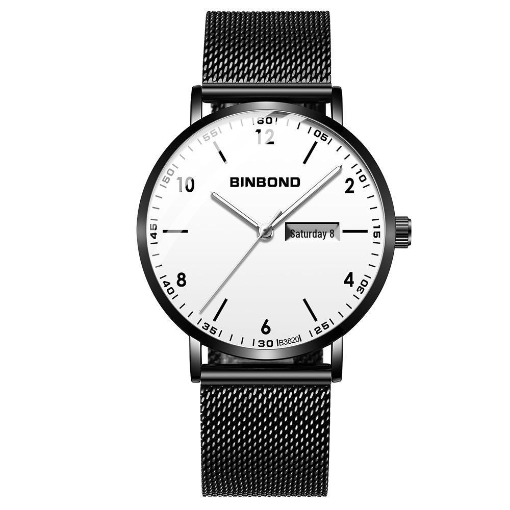 Men's Waterproof Ultra-Thin Quartz Watch - Automatic Mechanical, Trendy for Junior High Students