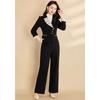 Ke Bei Er Women's Commuter Blazer & Straight-Leg Pants Set