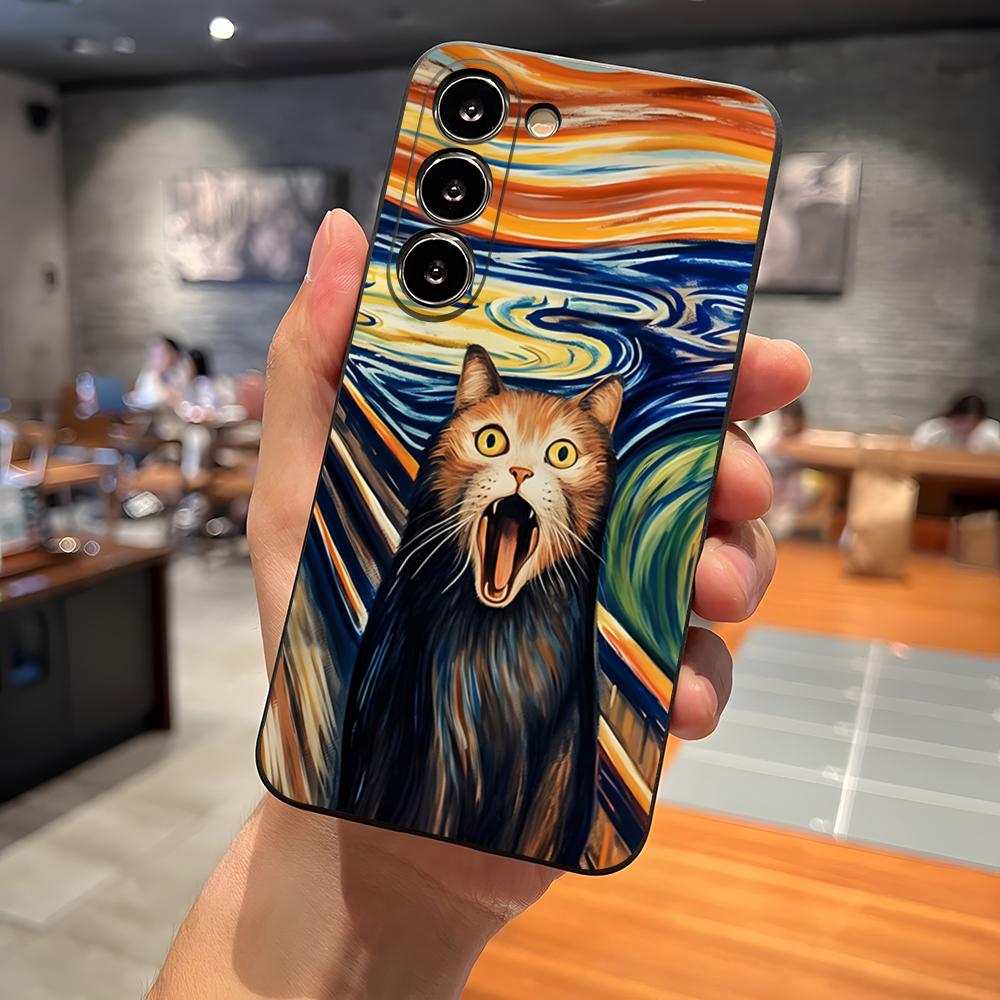 

Чехол для телефона Munch Vintage Oil Painting Fine Art для Samsung S23 Ultra S24 S22 S20 Fe S21 Plus S25 A54 A34 A24 A53 A13 A16 Samsung s23