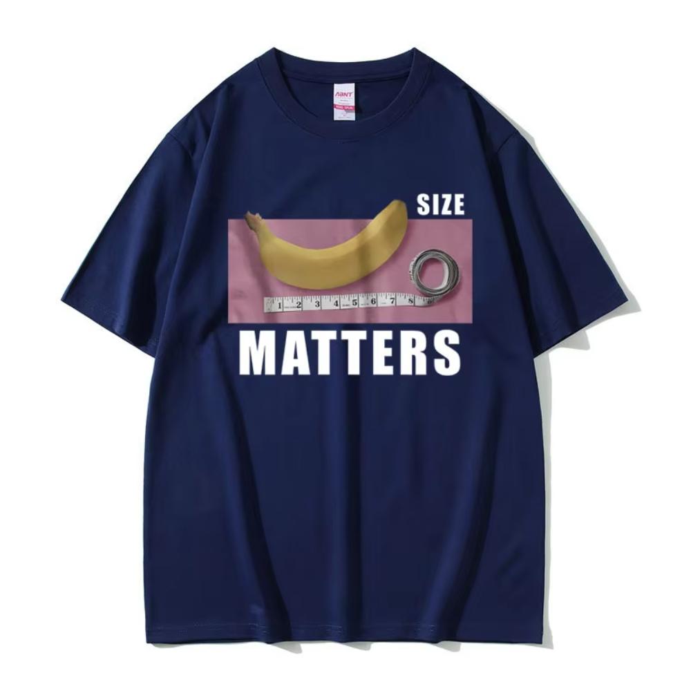 

Banana Size Matters T-shirt Funny Meme Shirt Men s Women Clothing Casual Oversized T Shirts Fashion Hip Hop Aesthetic Streetwear 4XL