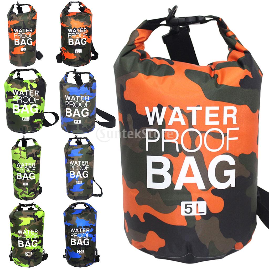 2L/5L/10L Waterproof Dry Bag Pack Sack Swimming Rafting Kayaking River Trekking Floating Sailing Canoing Boating Water Bag