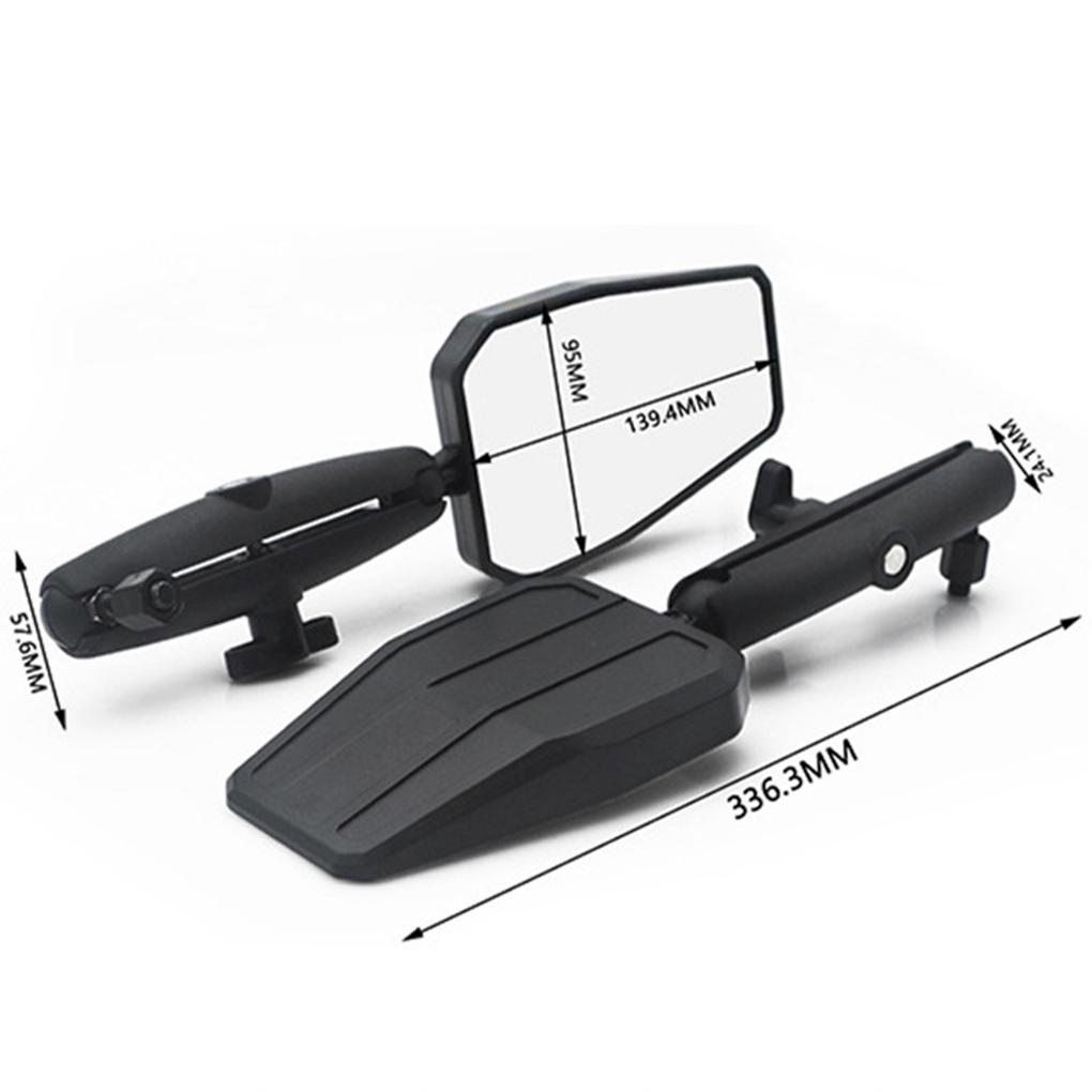 1Pair Universial 8MM/10MM Motorcycle Mirror Scooter 360° Rotation Rearview Mirrors Electromobile Back Side Mirror