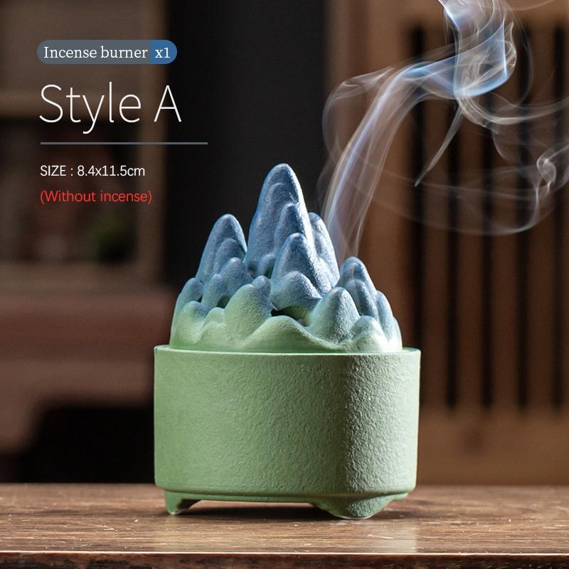 Ceramic Incense Burner Indoor Aromatherapy Burner Coil Incense Burner Creative Ornament