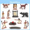 Captivating 12 Piece Indian Figure Set With Chief And Warrior Perfect For Educational Play