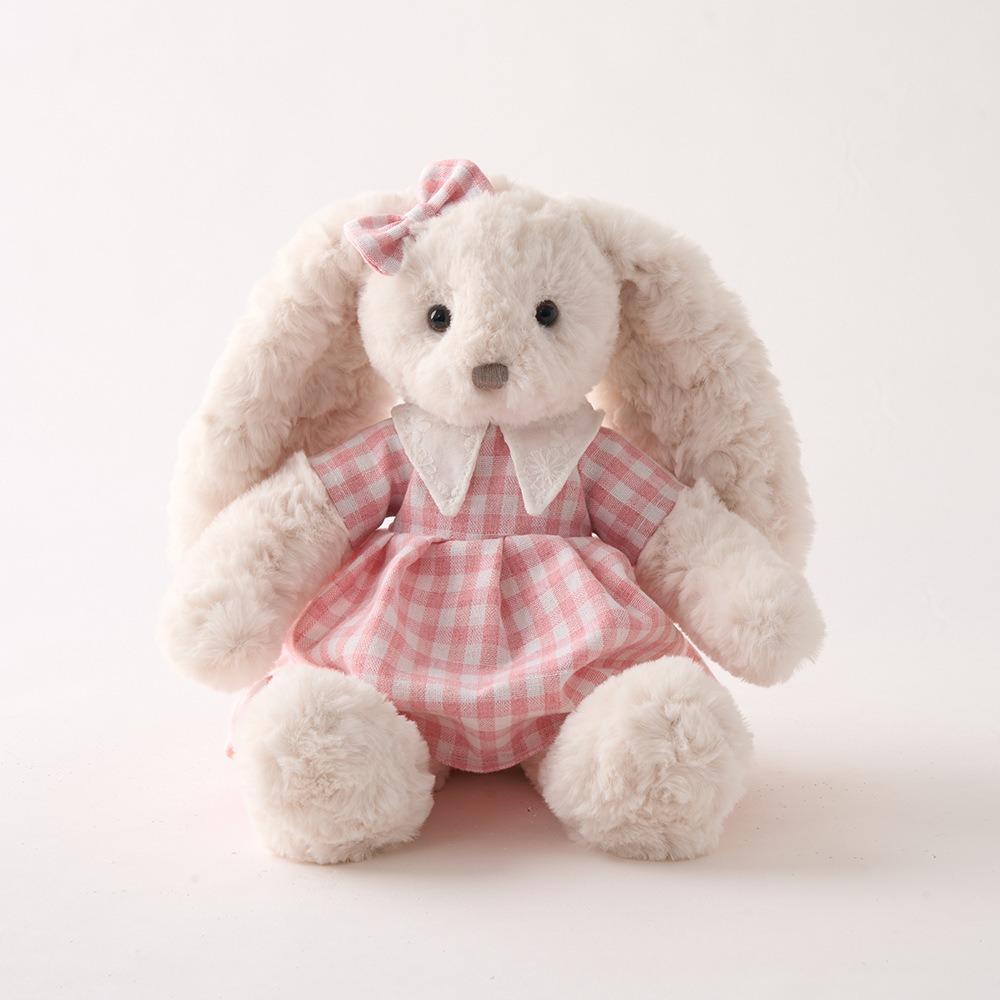 Soft Rabbit Plush Toy Ultra-Soft Stuffed Animal Birthday Gift Bunny Plush  Kids Girls розовый