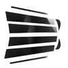 8Pcs Pillar Window Posts Door Trim Cover Black For Toyota Camry 2018-2024
