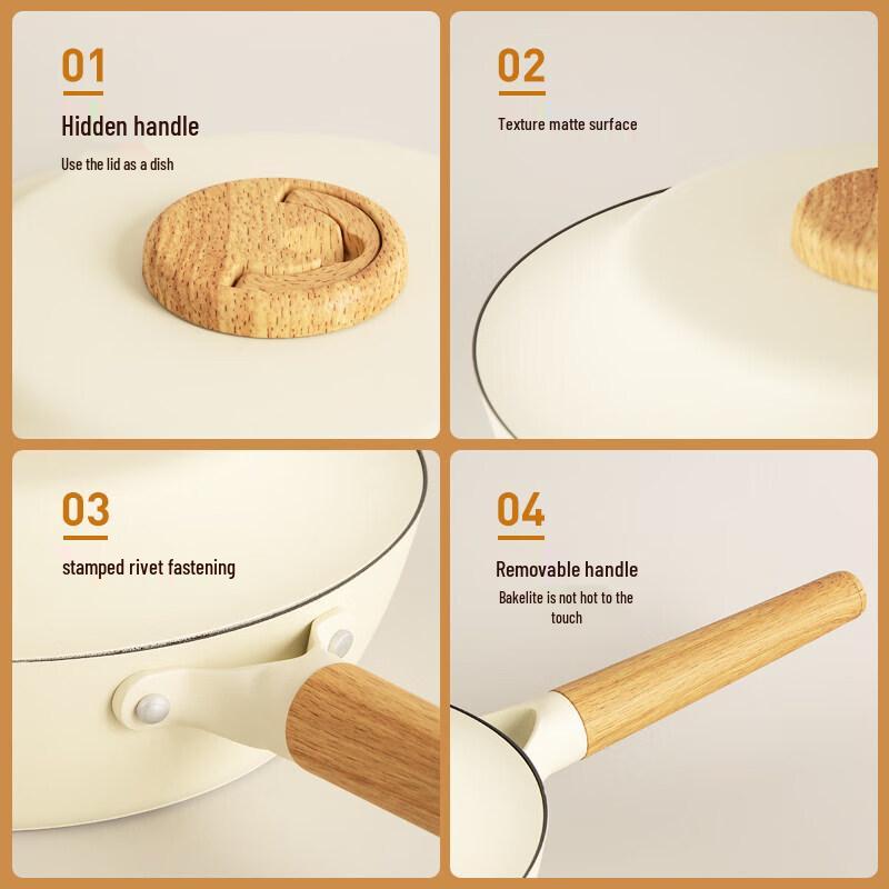 Sanhe DunDun 28cm Antihaft-Wok