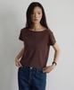 ARTID Striped Boat Neck Short Sleeve T-Shirt_3 Colors