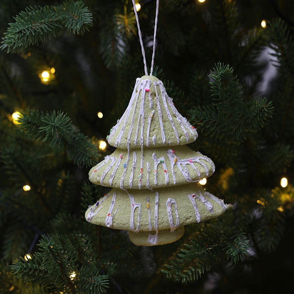 Green Christmas Hanging Decoration Cartoon Cane House Gift Candy Cake Ice Cream Hanging Pendants Photo Props Foam