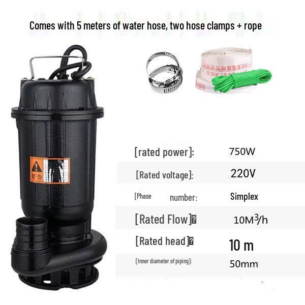 220V Septic & Irrigation Pump: High-Head Sewage & Drainage Solution
