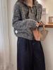 Women's Pure Wool Double-Zip Knit Hoodie - Soft, Fluffy, Loose Fit Cardigan for Autumn/Winter.