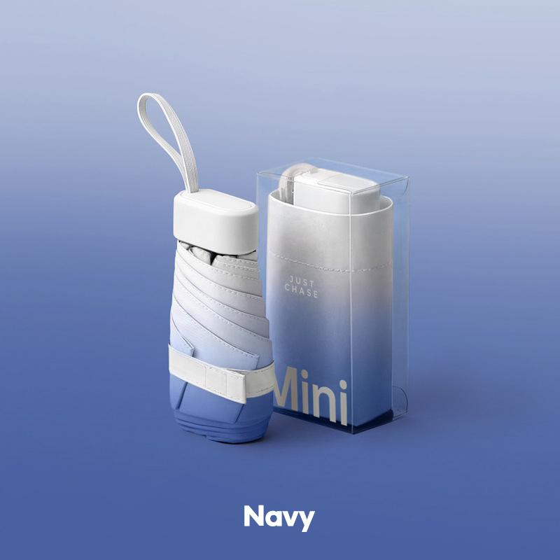 

Летний милый мини-зонт для женщин, градиентный солнцезащитный зонтик, роскошный шестискладной маленький карманный УФ-зонт