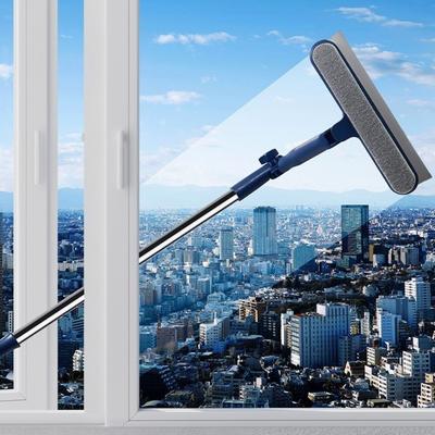 Cleaning Tool Adjustable Glass Cleaning Artifact Labor-saving Design Plastic Scalable Cleaner Efficient Broom Wiper Office