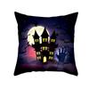 Halloween Pillow Case Cartoon Pumpkin Head Castle Peach Velvet Cushion Home Furnishings