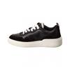 Salvatore Ferragamo Ferragamo Dania Leather   Suede Sneaker Black