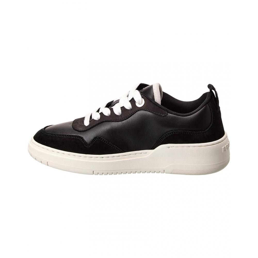 Salvatore Ferragamo Ferragamo Dania Leather   Suede Sneaker Black