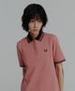 Fred Perry [G3600] Women'S Twin Tip Fred Perry Shirt - Putty Pink/Carrington Road Brick/Black Afpf2513600-Z10