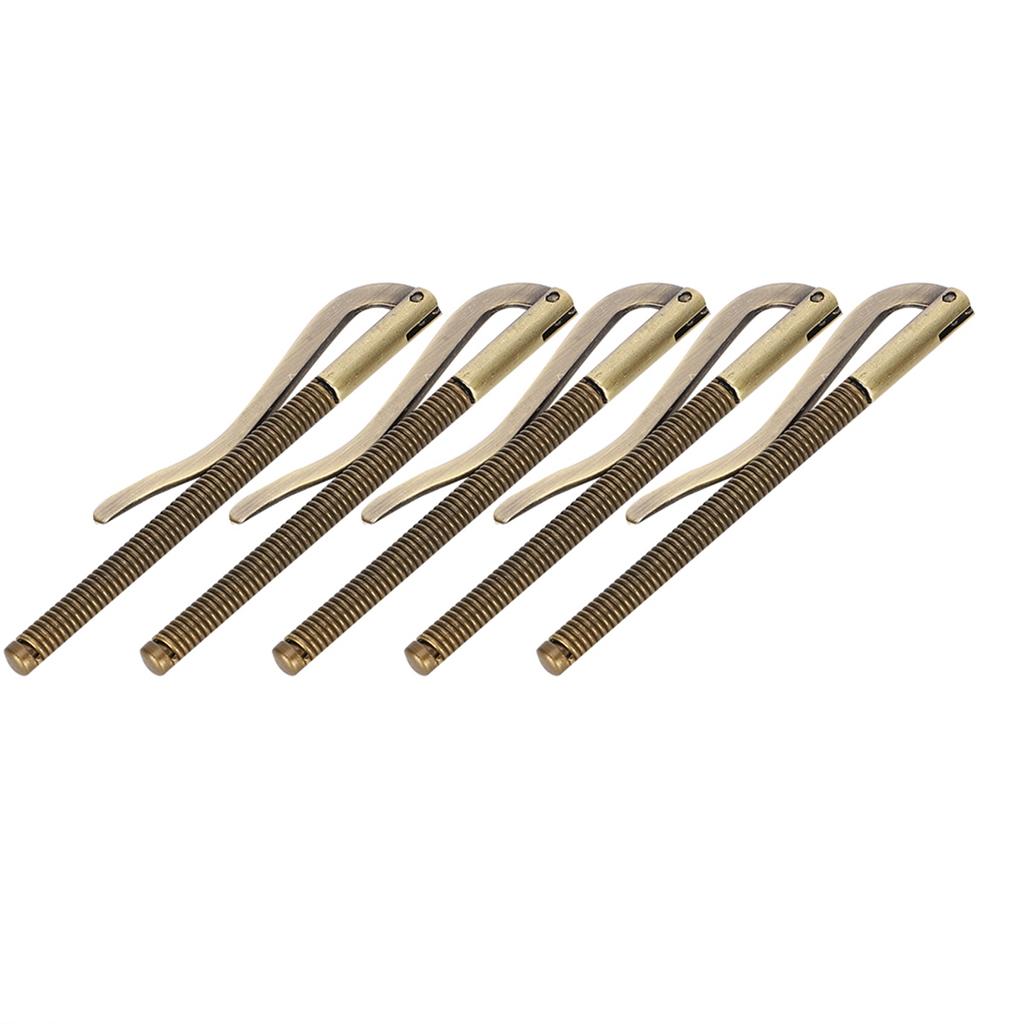 5Pcs Money Cash Clip Electroplated Steel High Hardness Spring 85mm for Leather Wallet