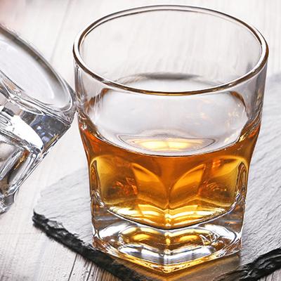 240ml Wijnglazen Luxe Moderne Koffiekopjes Dikke Bodem Achtkantige Vorm Transparant Drinkgerei Waterfles Drankbeker Theekopjes