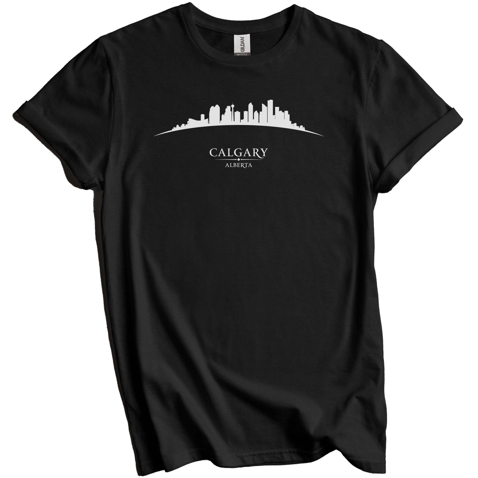 Calgary Alberta Cityscape Downtown Skyline T-Shirt S