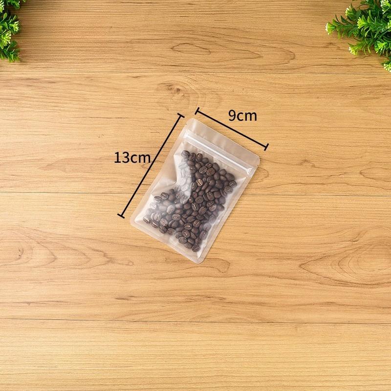 Frosted Transparent Plastic Bag Waterproof Flat Bottomed Self Sealing Pouchs Used for Jewelry Mobile Phone Accessories Candy Snacks Tea Storage Bags