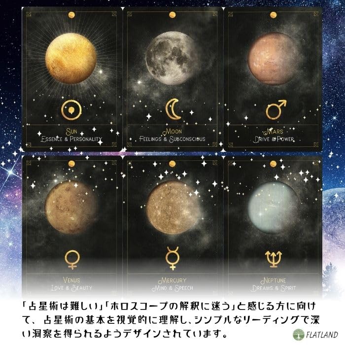 Astro Cards Oracle Cards (Authentic Astrology) with Japanese Instructions